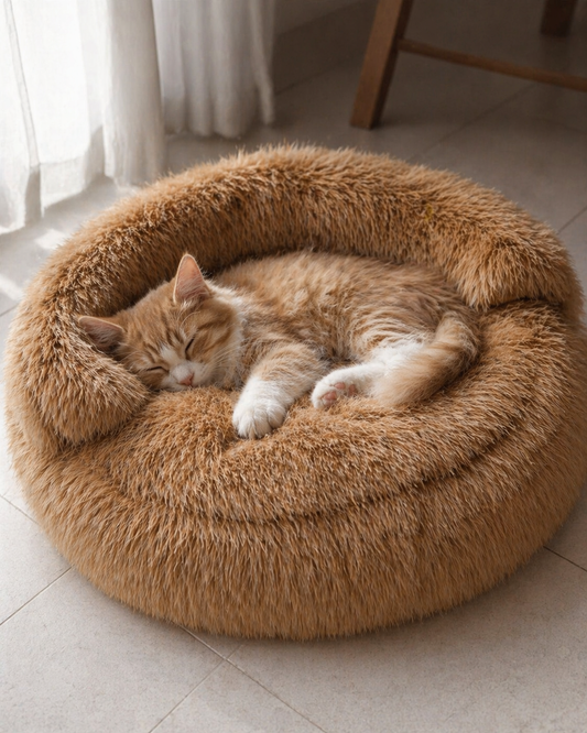 Cama Redonda tipo Sofá para Gatos 50x50 cms